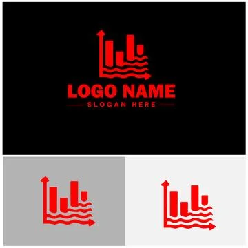 Line graph icon Line chart Line plot Line diagram flat logo sign symbol edi.. Ilustración de archivo