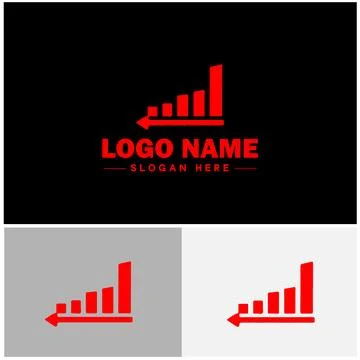 Line graph icon Line chart Line plot Line diagram flat logo sign symbol edi.. Ilustración de archivo
