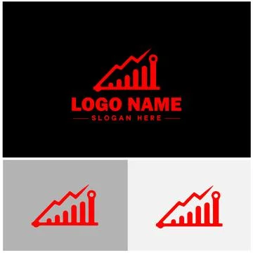 Line graph icon Line chart Line plot Line diagram flat logo sign symbol edi.. Ilustración de archivo