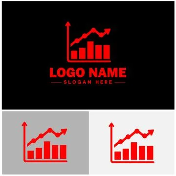 Line graph icon Line chart Line plot Line diagram flat logo sign symbol edi.. Stock Illustration