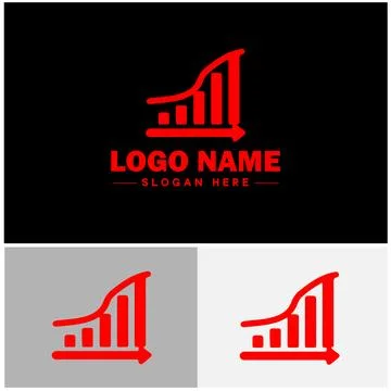Line graph icon Line chart Line plot Line diagram flat logo sign symbol edi.. Ilustración de archivo