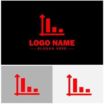 Line graph icon Line chart Line plot Line diagram flat logo sign symbol edi.. Ilustración de archivo