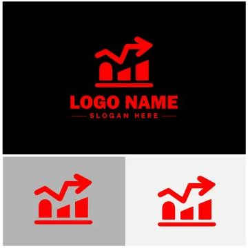 Line graph icon Line chart Line plot Line diagram flat logo sign symbol edi.. Ilustración de archivo