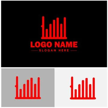 Line graph icon Line chart Line plot Line diagram flat logo sign symbol edi.. Ilustración de archivo