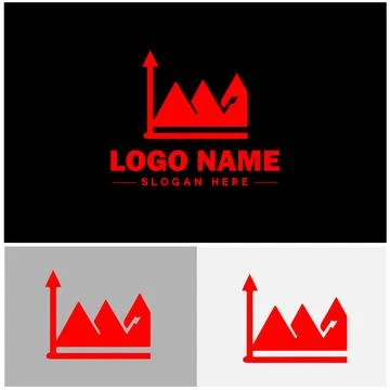 Line graph icon Line chart Line plot Line diagram flat logo sign symbol edi.. Ilustración de archivo