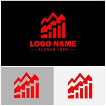 Line graph icon Line chart Line plot Line diagram flat logo sign symbol edi.. Ilustración de archivo