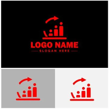 Line graph icon Line chart Line plot Line diagram flat logo sign symbol edi.. Ilustración de archivo