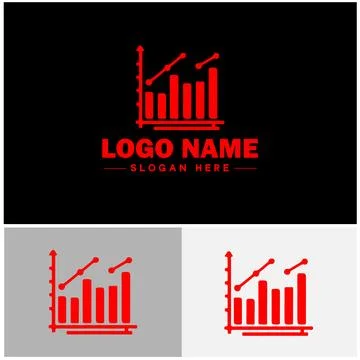 Line graph icon Line chart Line plot Line diagram flat logo sign symbol edi.. Ilustración de archivo