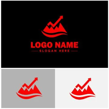 Line graph icon Line chart Line plot Line diagram flat logo sign symbol edi.. Ilustración de archivo