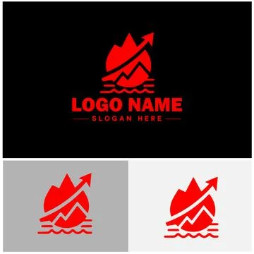 Line graph icon Line chart Line plot Line diagram flat logo sign symbol edi.. Ilustración de archivo