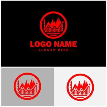 Line graph icon Line chart Line plot Line diagram flat logo sign symbol edi.. Ilustración de archivo