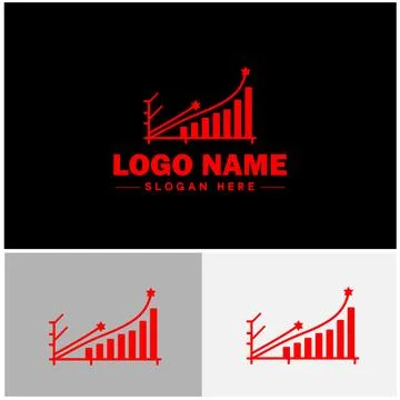 Line graph icon Line chart Line plot Line diagram flat logo sign symbol edi.. Ilustración de archivo