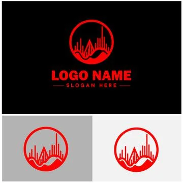 Line graph icon Line chart Line plot Line diagram flat logo sign symbol edi.. Stock-Illustration