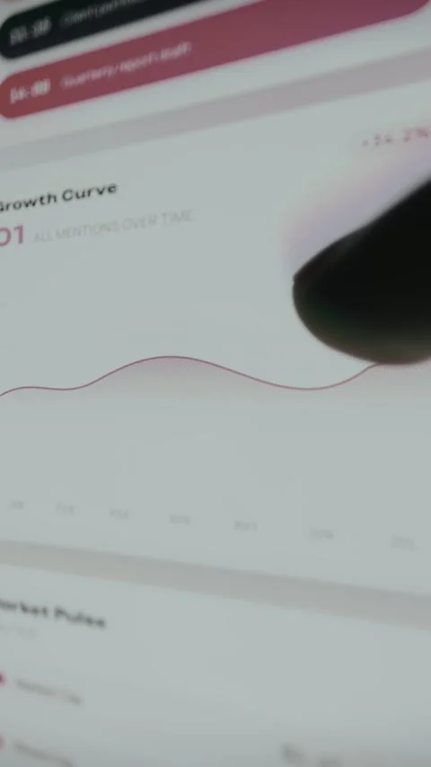 Line graph illustrating steady and continuous growth Stock Footage 333860989