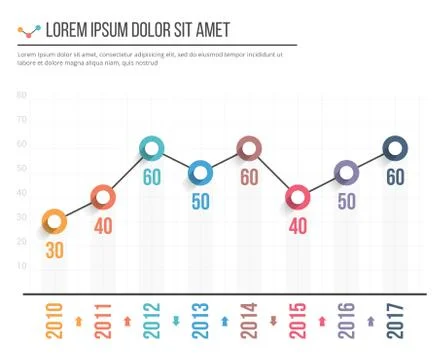 Line Graph Stock Illustration
