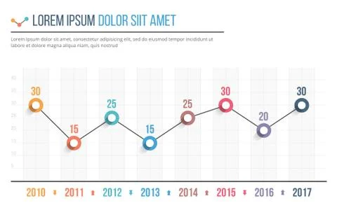 Line Graph 스톡 일러스트