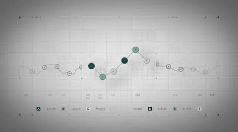 Line Graph Loop Blue Lite Stock Footage 47922491