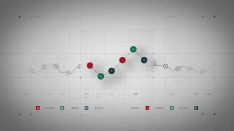 Line Graph Loop Color Lite Stock Footage 47922527