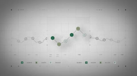 Line Graph Loop Green Lite Stock Footage 47922595