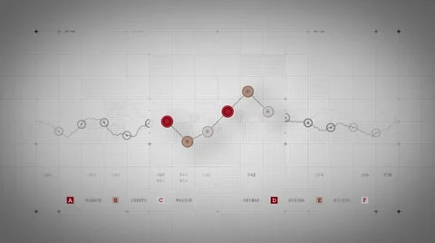 Line Graph Loop Red Lite Stock Footage 47922857