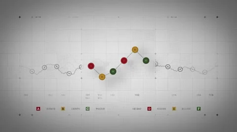 Line Graph Loop Warm Lite Stock Footage 47922933