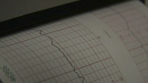 Line Graph Printing 1 Video stock 280018