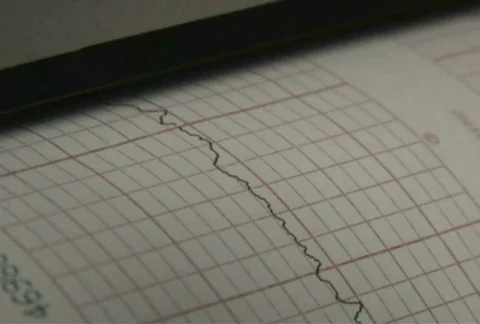 Line Graph Printing 1 Stock Footage 284068