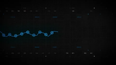 Line Graph Progressing Blue Stock Footage 51855762