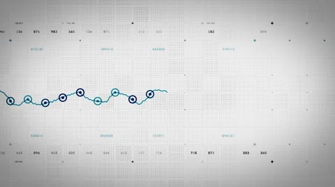 Line Graph Progressing Blue Lite Stock Footage 51855703