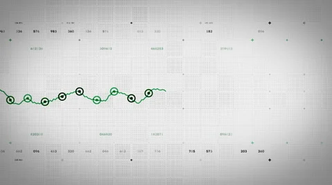 Line Graph Progressing Green Lite Video stock 51855810