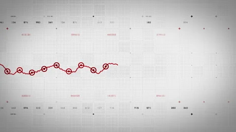 Line Graph Progressing Red Lite Stock Footage 51855925
