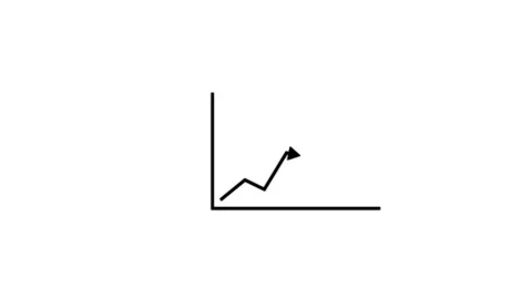 Line graph rise, Bar chart for growing business progress, Line business gra.. Stock Footage 303031360
