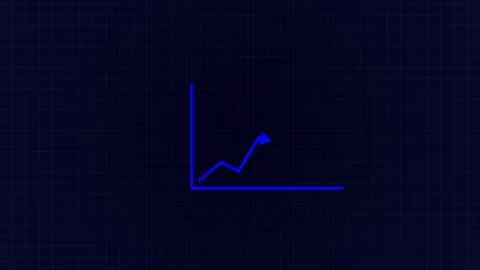Line graph rise, Bar chart for growing business progress, Line business gra.. Stock Footage 303031363