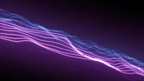 Line graphics Digital wave background abstract Concept of futuristic  Stock Footage 130991548