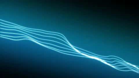 Line graphics Digital wave background abstract Concept of futuristic  Stock Footage 130991582