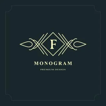 Line graphics monogram. Elegant art logo design. Letter K. Graceful template. Illustrazione stock