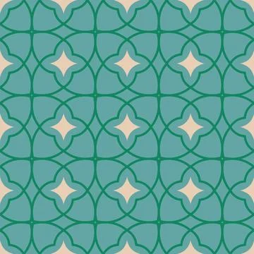 Line grid minimalist seamless pattern. Retro green tile, background for home Stock Illustration
