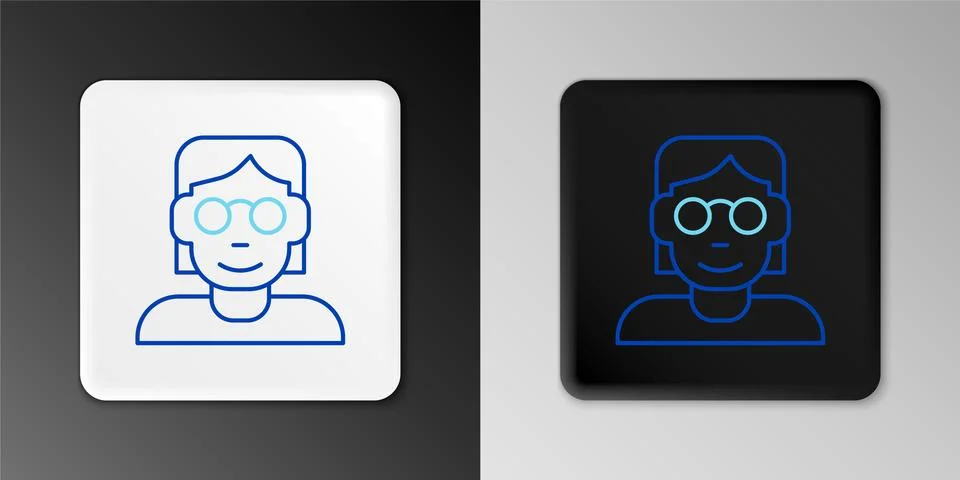 Line Hacker or coder icon isolated on grey background. Programmer developer Stock Illustration