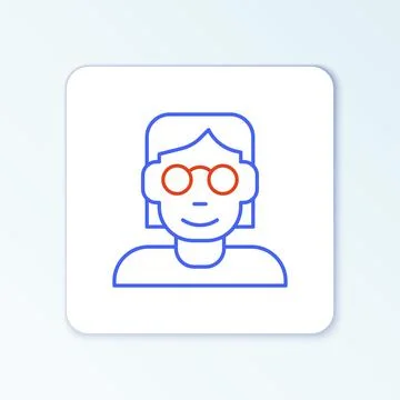 Line Hacker or coder icon isolated on white background. Programmer developer Stock Illustration