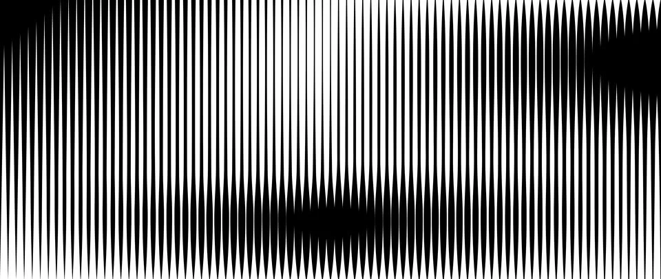 Line halftone gradient texture. Vibrating vertical gradation background Illustrazione stock