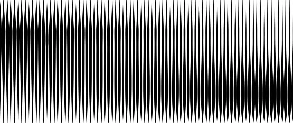 Line halftone gradient texture. Vibrating vertical gradation background Illustrazione stock