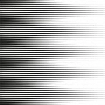 Line halftone pattern with gradient effect. Gorizontal lines. Stock Illustration