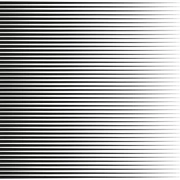 Line halftone pattern with gradient effect. Gorizontal lines. Stock Illustration