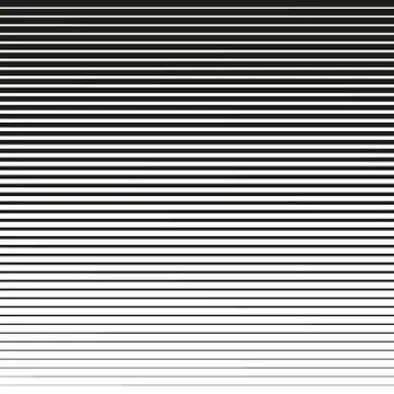 Line halftone pattern with gradient effect. Gorizontal lines. Stock Illustration