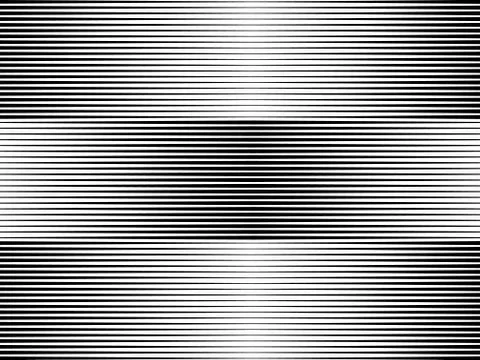Line halftone pattern with gradient effect. Gorizontal lines. Illustrazione stock