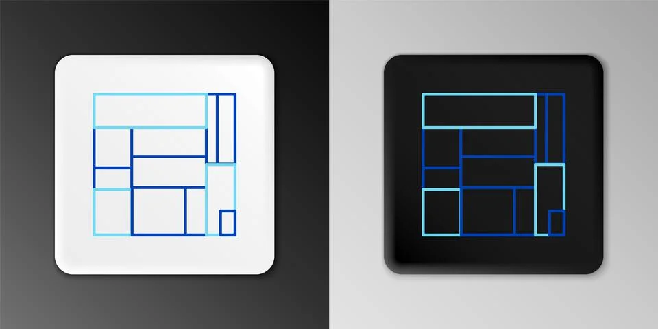 Line House Edificio Mirador icon isolated on grey background. Mirador social Иллюстрация