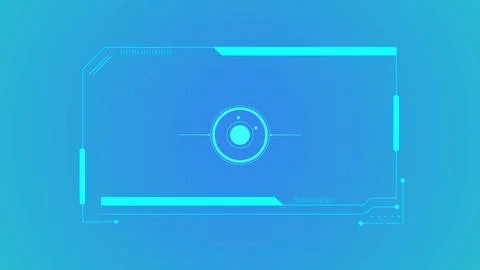 Line HUD element digital technology seamless pattern illustration background イラスト素材