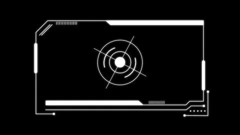 Line HUD element digital technology seamless pattern illustration background Stock Illustration