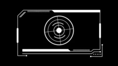 Line HUD element digital technology seamless pattern illustration background 스톡 일러스트