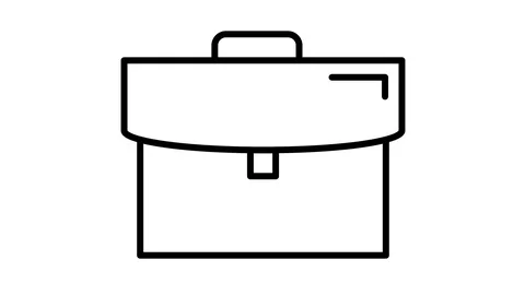 Line icon animation bag Stock Footage 103323432